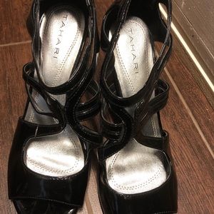 Tahari patent heels